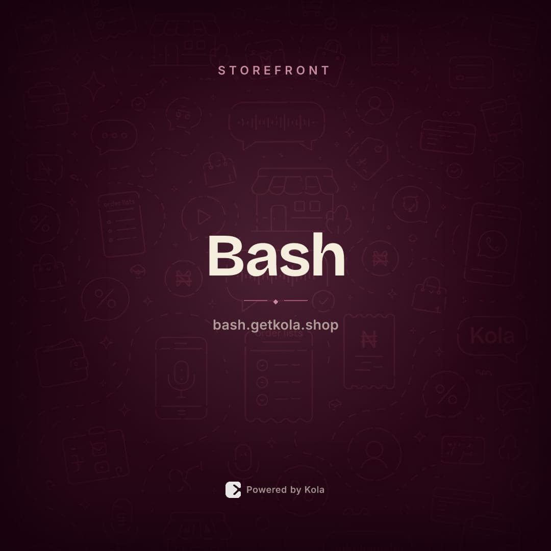 Bash store