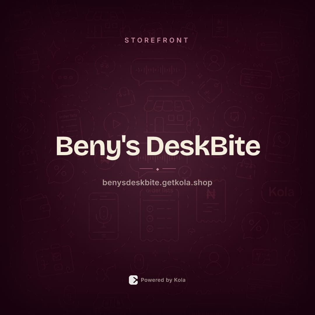 Beny's DeskBite store