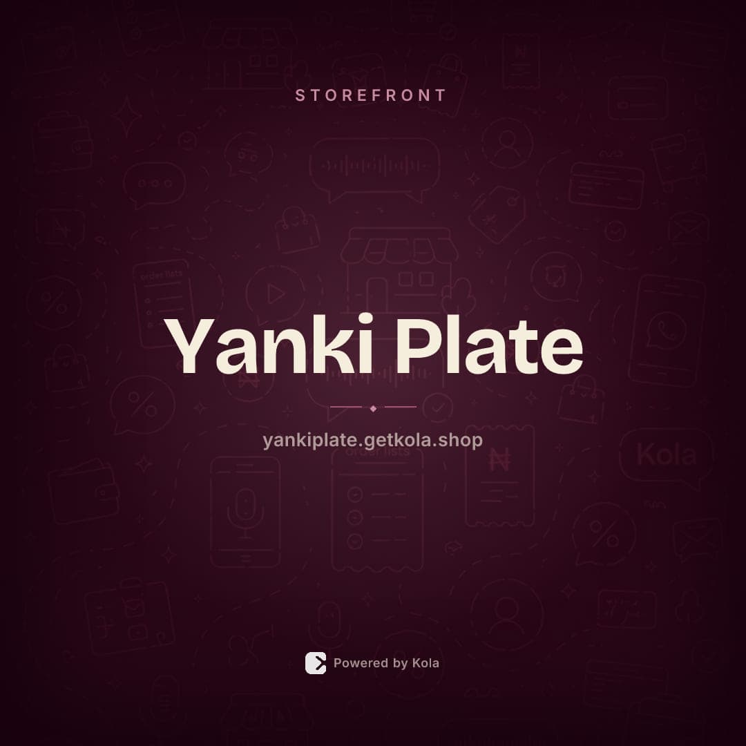 Yanki Plate store