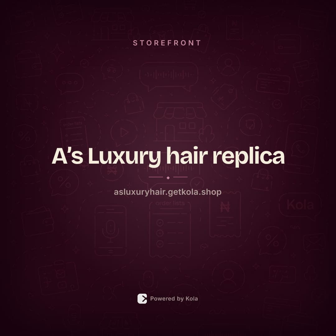 A’s Luxury hair replica store