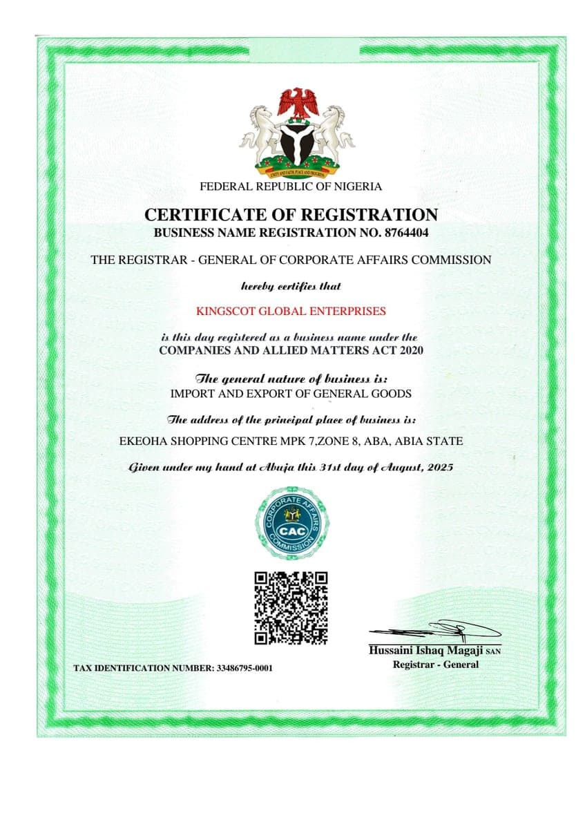 Kingscot global Enterprises store